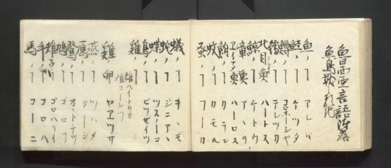 南北蝦夷地魯西亜国話通言（北海道立図書館） - ページ 37